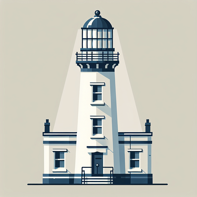 historic Mersey Bluff Lighthouse close-up