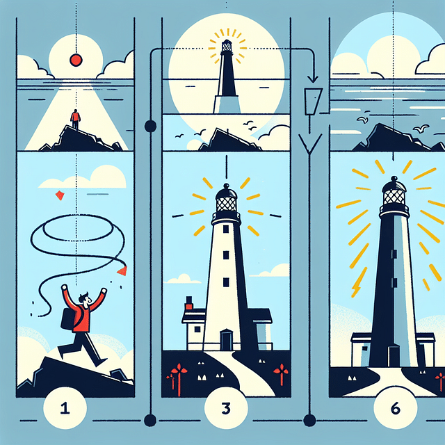 approaching Mersey Bluff Lighthouse with excitement