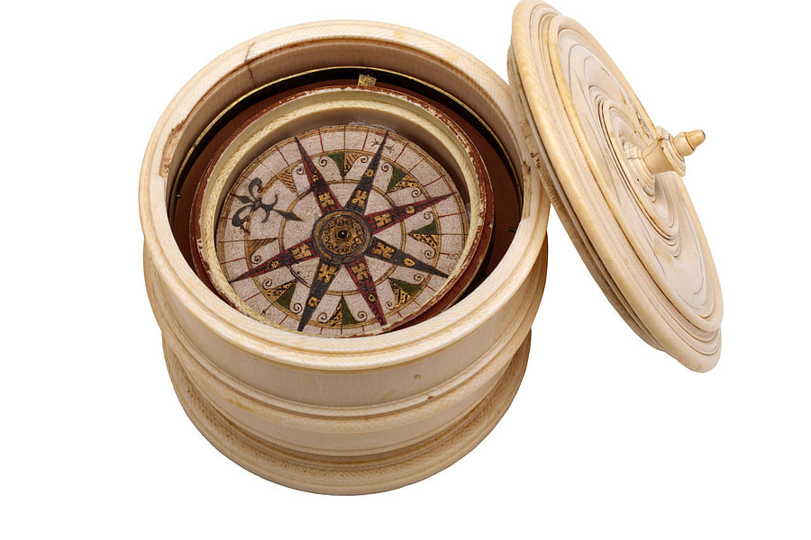 antique mariner's compass