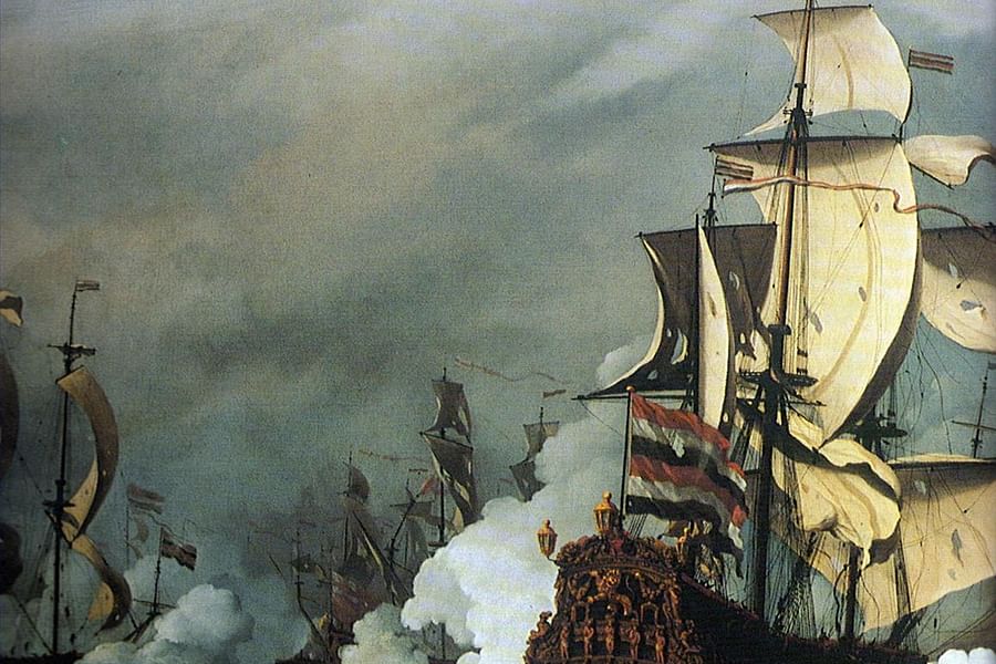 naval battle paintings