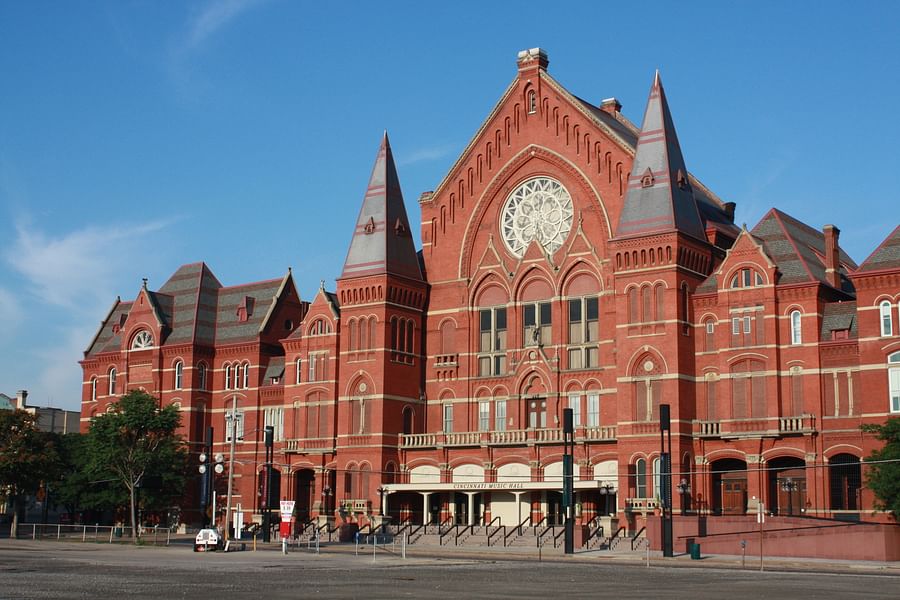 The stunning exterior of Cincinnati\'s Music Hall