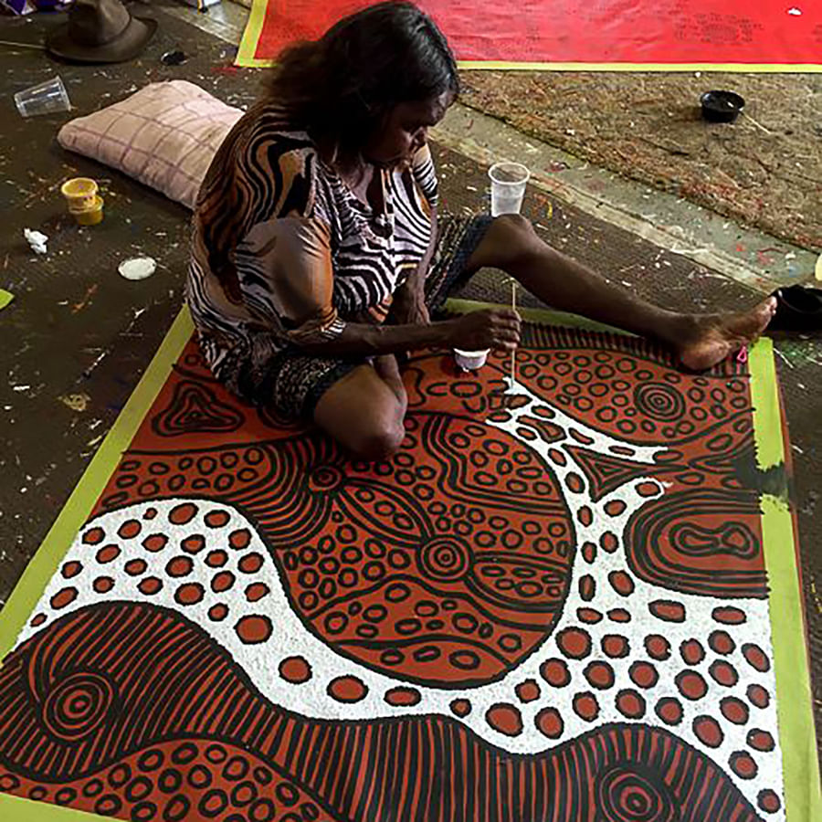 Indigenous artwork from Alice Springs, Australia