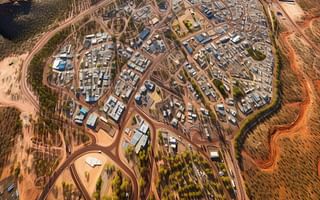 Is Alice Springs in Australia a large town or a city?