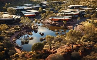 Is Alice Springs in the center of Australia?